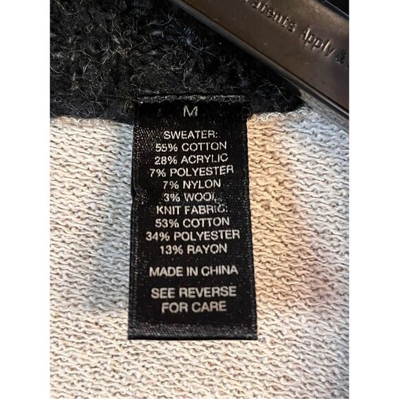 BKE open cardigan, women’s size medium wool blend Boho (2558) - Picture 4 of 5